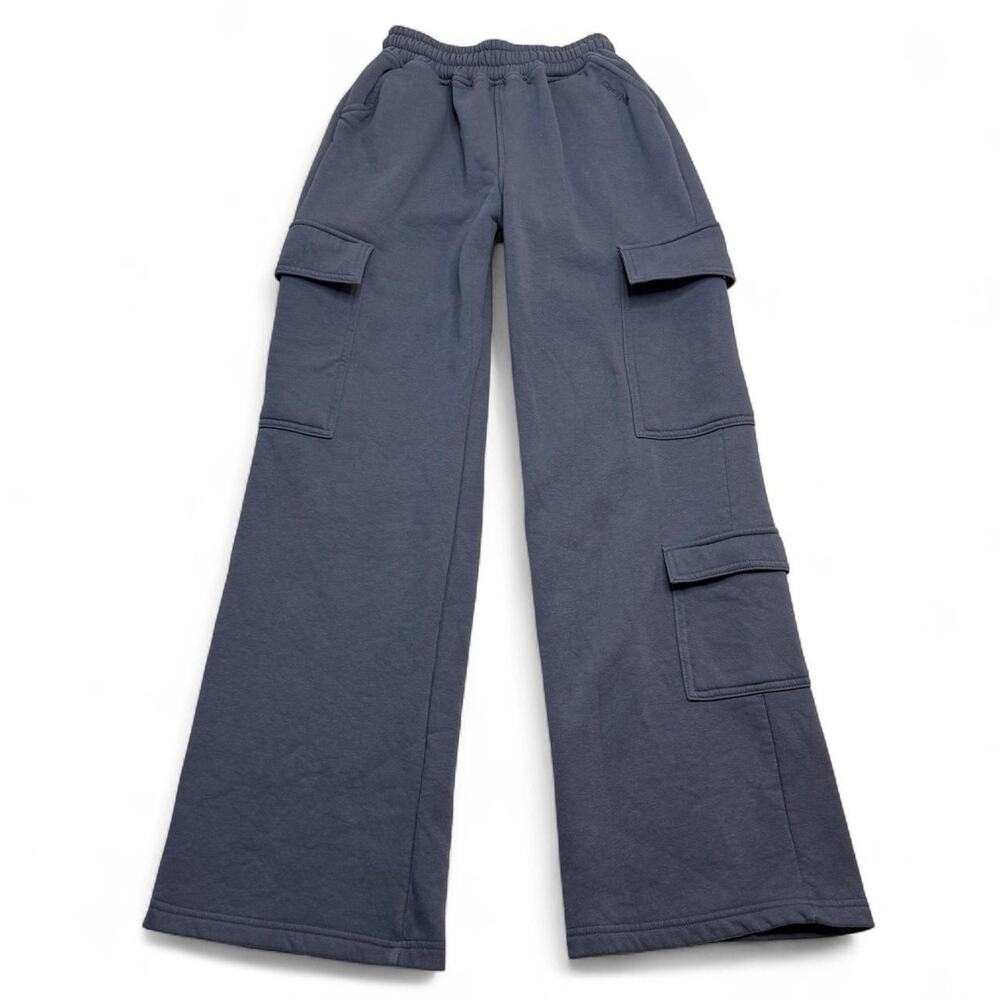 Dfyne Cargo Sweatpants in a blue grey color size XS Tall